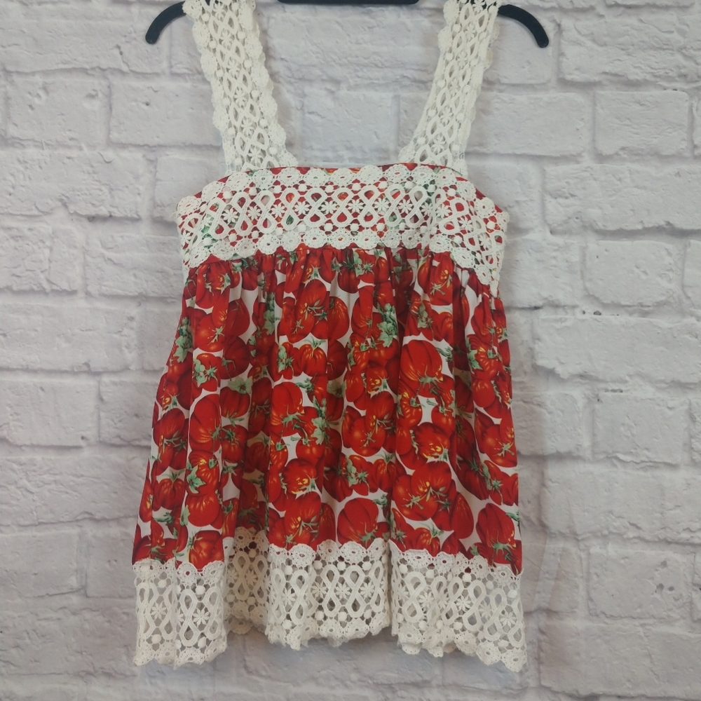 Hazel Tomato Print Tank Top Size M